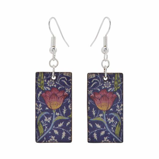 Tulip ceramic hook earrings